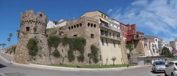 Die Torricella Und Der Eingangsbogen Die Altstadt Durch Die Stadtmauern — Stockfoto