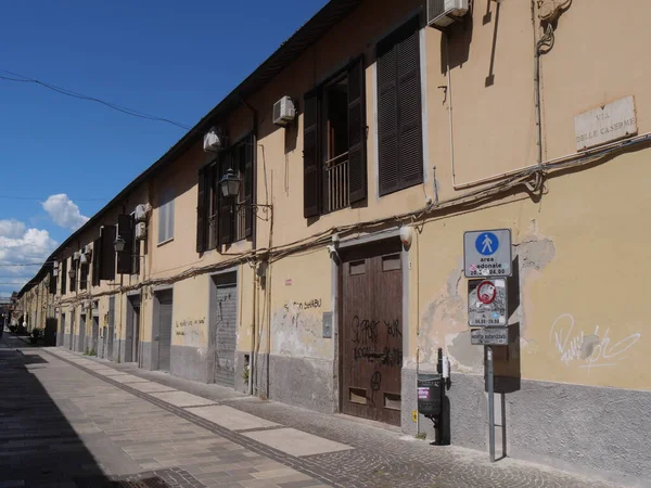 Caserme Straat Pescara Met Bouw Van Oude Bourbon Gevangenis — Stockfoto