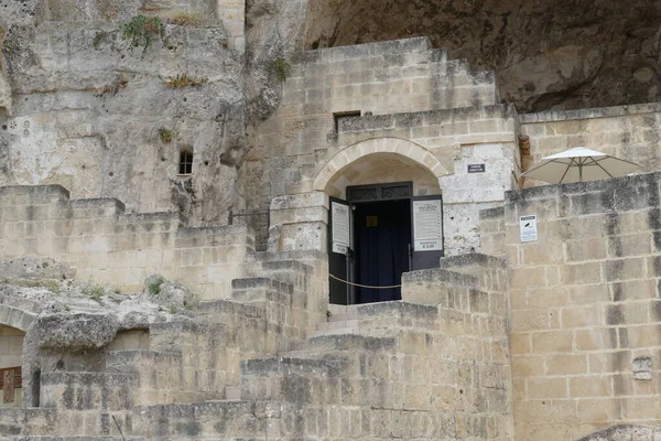 Πρόσοψη Του Ρουπέστριου Μουσείου Σπιτιών Που Ανασκάφηκε Μέσα Στο Βράχο — Φωτογραφία Αρχείου