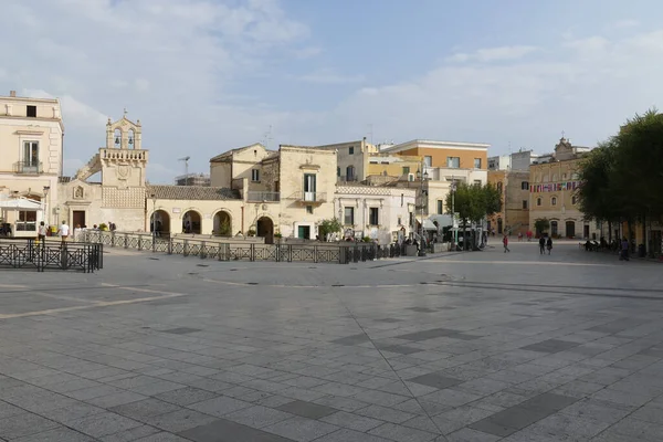Πλατεία Vittorio Veneto Στα Μάτερα Θέα Guerricchio Κάτω Από Τις — Φωτογραφία Αρχείου