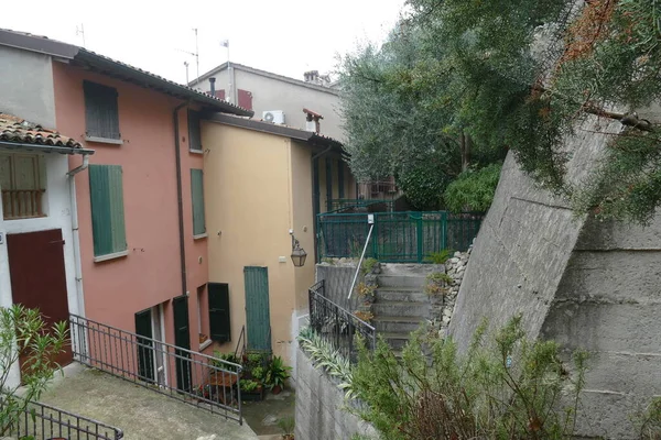 Antiguo Camino Elevado Burros Brisighella Fuera Los Edificios Pasa Por —  Fotos de Stock