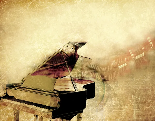 Classical piano background — Stock Photo, Image