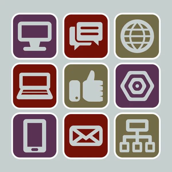 Web and internet icons — Stock Vector