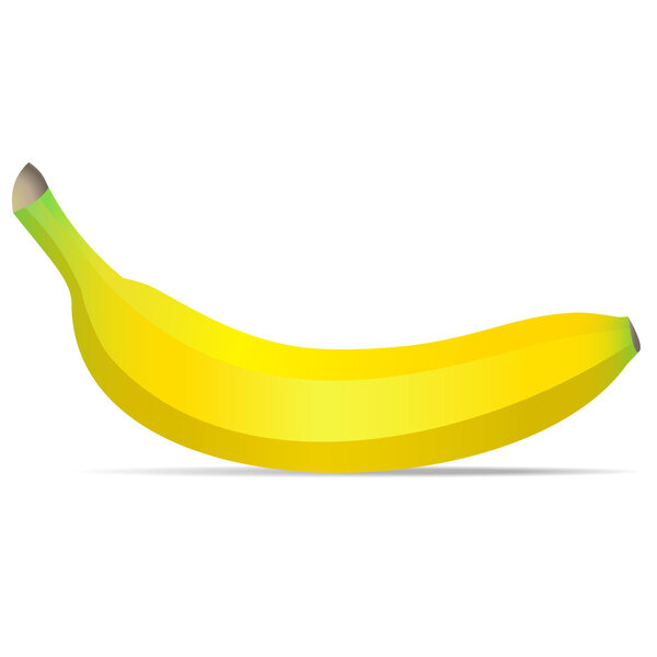Vector banana isolated on white background