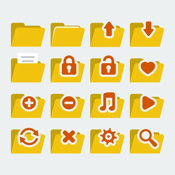 Volder icons set in 'flat' style — Stock Vector