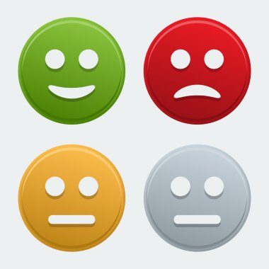 renkli bir gülümseme simgeler vektör