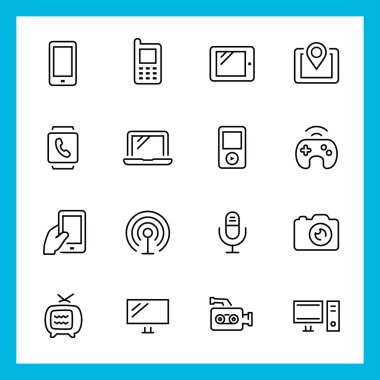 cihazlar ve teknoloji simgeleri