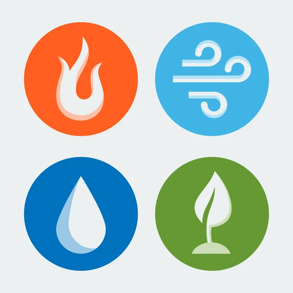 Four elements — Stock Vector