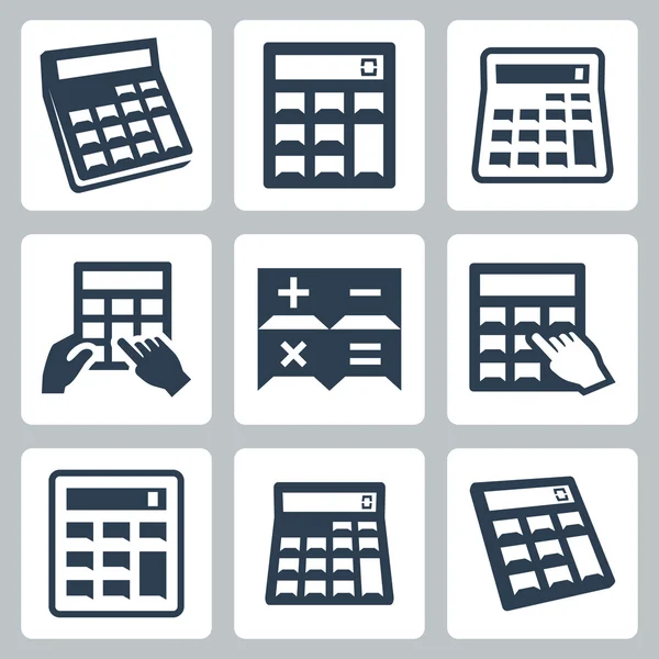 Calculators  set — Stock Vector