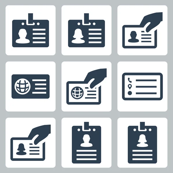 Tarjeta de identificación — Vector de stock