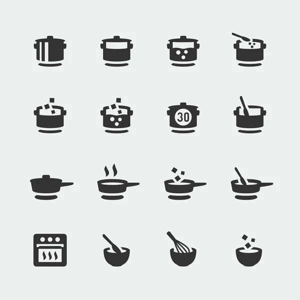 Cooking mini icons — Stock Illustration Cooking mini icons Vector Graphics