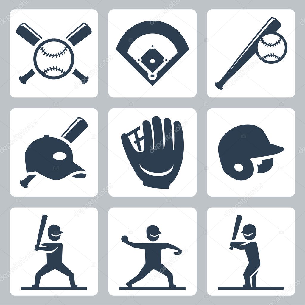 Baseball  icons set