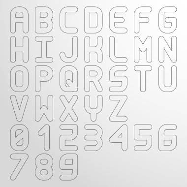 aralıklı hafif yazı tipi