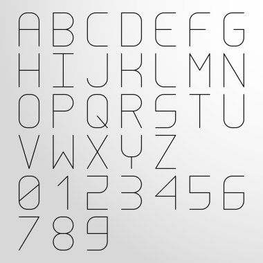 aralıklı hafif yazı tipi