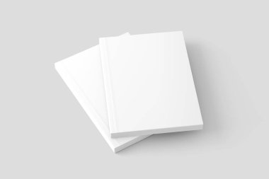 Softcover Kitap Kapağı Tasarım Sunumu için Beyaz Boş Model