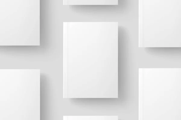 Softcover Book Cover White Blank Mockup Voor Design Presentatie — Stockfoto