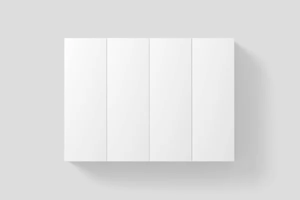 Μεγάλο ορθογώνιο πλαίσιο Λευκό κενό mockup — Φωτογραφία Αρχείου