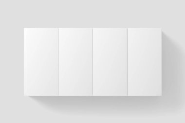 Dikdörtgen Kutusu Beyaz Boş Model