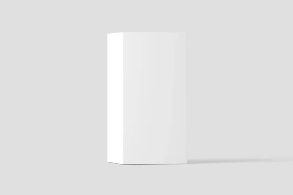 Boîte rectangulaire blanc blanc Mockup — Photo