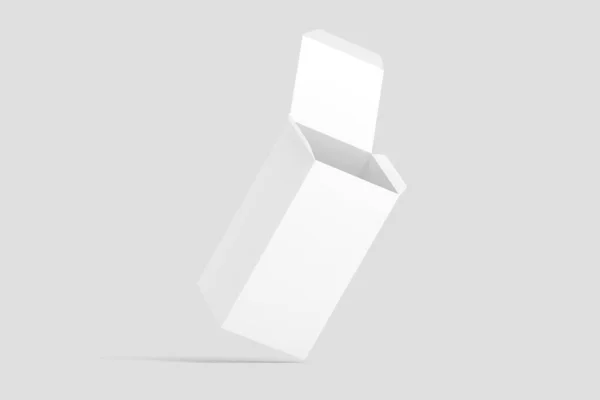 Белый пустой макет прямоугольника — стоковое фото