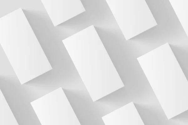 Rectangle Box White Blank Mockup — Stock Photo, Image