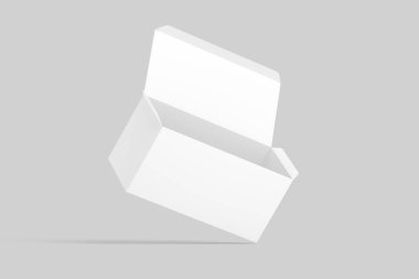 Geniş Dikdörtgen Kutusu Beyaz Boş Model