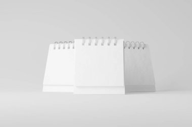 Mini Masa Takvimi Beyaz Boş 3B Hazırlama Biçimi