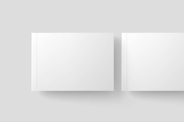 Yumuşak Kapaklı Peyzaj Kitabı Beyaz Boş 3B Hazırlama Biçimi