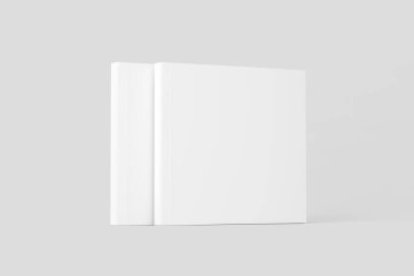 Kare Yumuşak Kapaklı Kitap Beyaz Boş 3B Yapılandırma Modeli