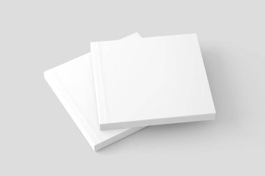 Kare Yumuşak Kapaklı Kitap Beyaz Boş 3B Yapılandırma Modeli