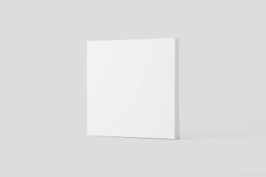 Kare Yumuşak Kapaklı Kitap Beyaz Boş 3B Yapılandırma Modeli