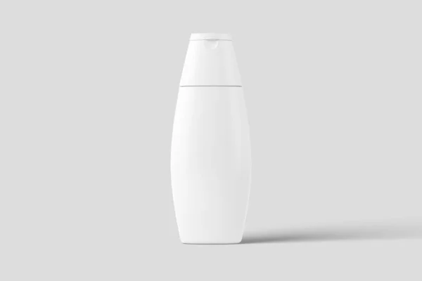 Cosméticos Embalaje Frasco de botella 3D Representación Blanco Mockup en blanco — Foto de Stock