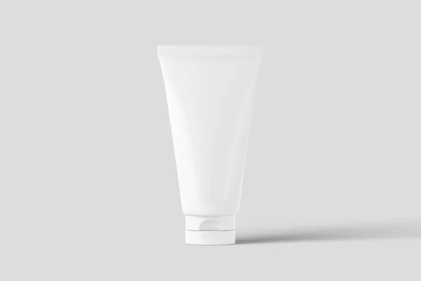 Cosmetica Verpakking Flessenpot 3D Rendering White Blank Mockup — Stockfoto