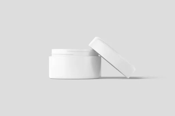 Cosméticos Embalaje Frasco de botella 3D Representación Blanco Mockup en blanco —  Fotos de Stock