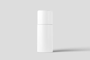 Kozmetik Paketleme Şişesi 3D Rending Beyaz Boş Mokup