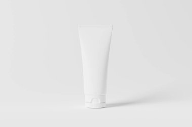 Packaging 3D Rendering White Blank Mockup for Design Presentation