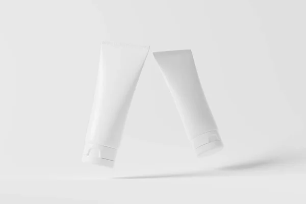 Packaging Rendering White Blank Mockup Design Presentation — ストック写真