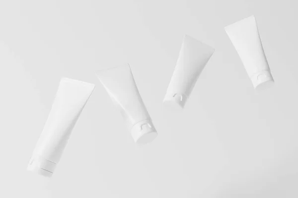Упаковка Рендеринг Белый Пустой Макет Презентации Дизайна — стоковое фото