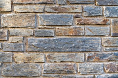 Bej taşlar veya tuğlalar duvar yüzeyi geometrik desen dokusu