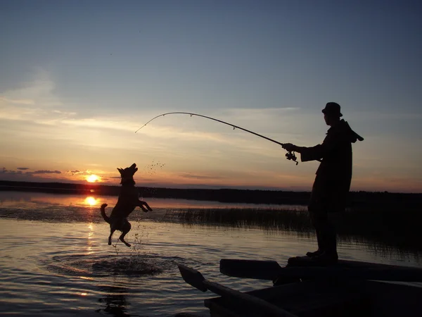 Pesca engraçada Fotografia De Stock