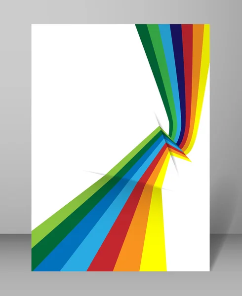 Diseño de fondo abstracto arco iris — Vector de stock