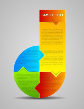 soyut Infographic şablonu