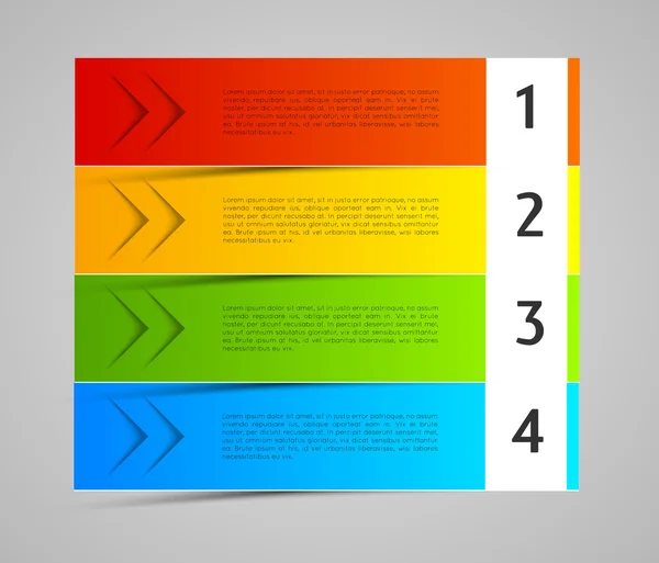 Bannières colorées abstraites, étiquettes, étiquettes — Image vectorielle