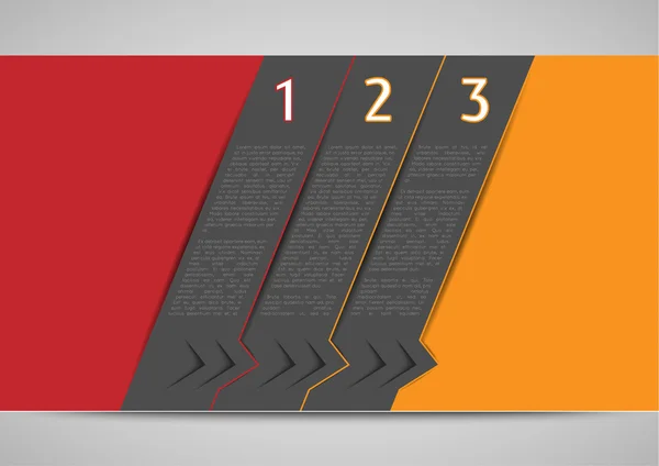 Infographic sjabloon met banners — Stockvector