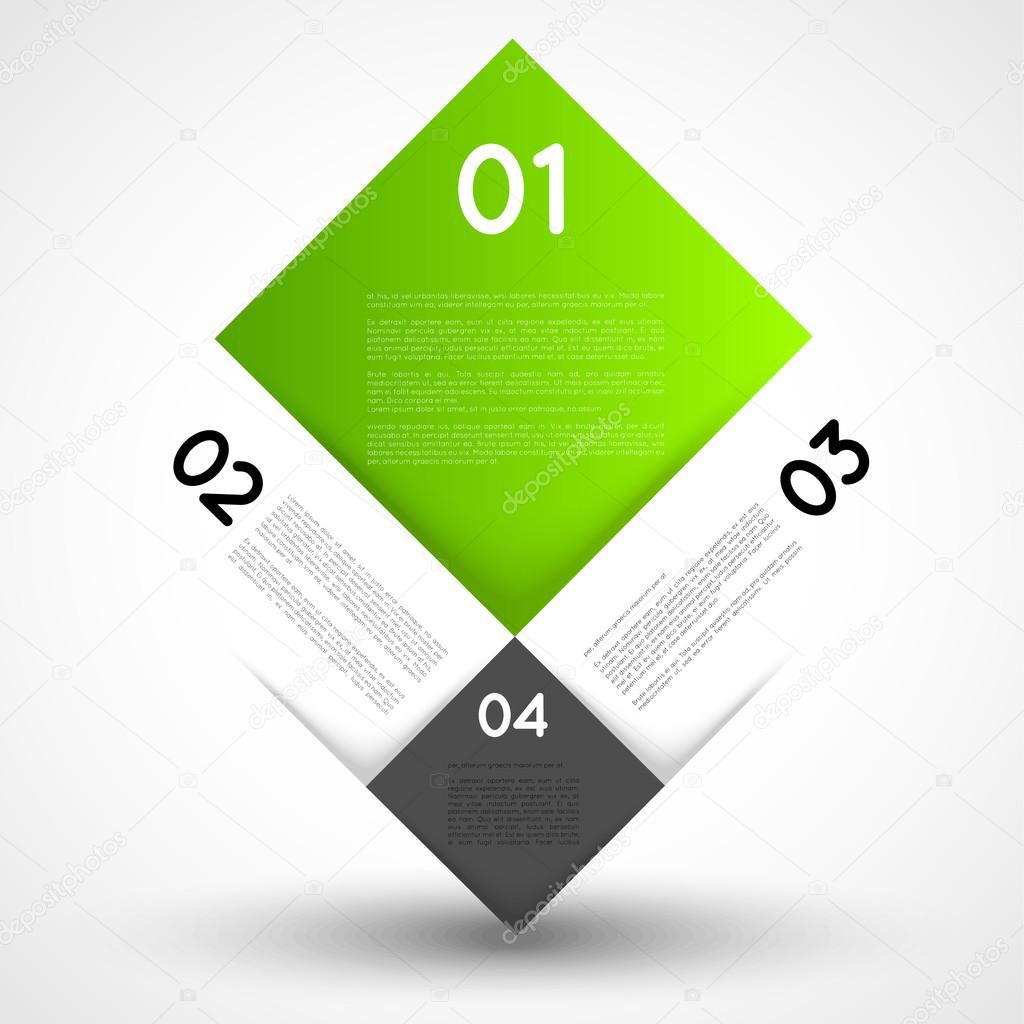 Vector ifographic template squares