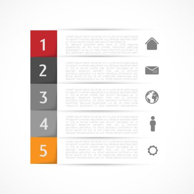 Infographic şablon, soyut renkli afiş, Etiketler, etiket