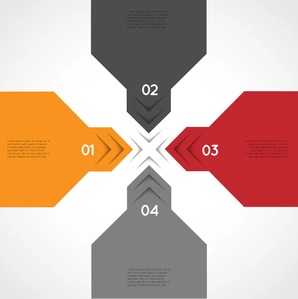 Opciones de plantilla ifográfica vectorial, elemento de diseño infográfico — Archivo Imágenes Vectoriales