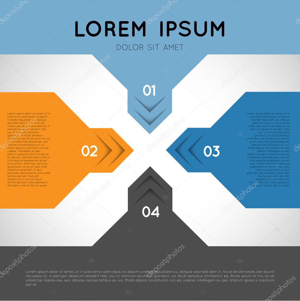 Vector ifographic template options, infographic design element