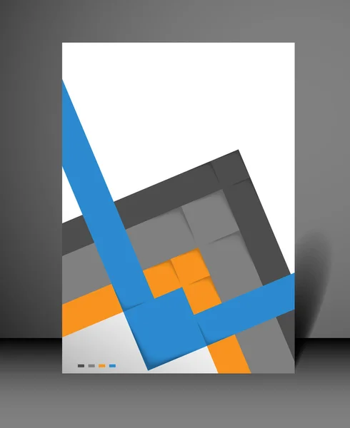 Flyer design squares — Stock Vector