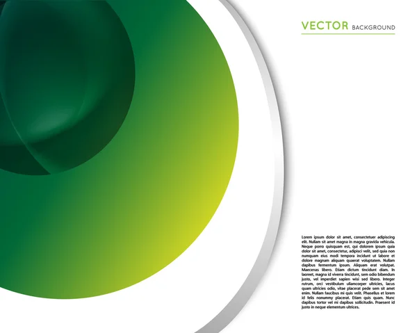 Fondo verde abstracto con espacio para texto — Vector de stock